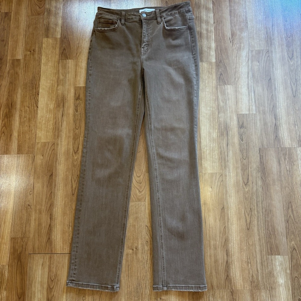 Flying Monkey Toffee High Rise Slim Straight Jeans Womens Size 29 Brown F5516TOF